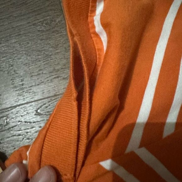 Vintage Trailer Mens Orange Striped Polo Vintage Fit Cotton Size Medium - Picture 9 of 11